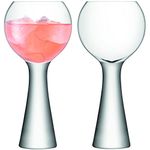 LSA International Moya Wine Balloon 550 ml Clear | Set of 2 | Mouthblown and Handmade Glass | MV22