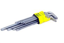 Jon Bhandari Tools 9pcs Hex Key/Allen key Torx Set Long Length (T10-T50)