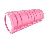 UDKI Yoga Foam Roller for Exercise & Deep Tissue Massage - High Density EVA Foam Equipment for Best Body Pain Relief, Recovery, Muscle Stretching | Pre & Post-Workout Sessions for Use in Gym & Home for Men & Women - Pink, Size:33cm