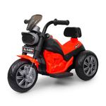 Delhi Retailer EV Rechargable Electric Kids Bike with MP3 Player, USB, Bluetooth, LED Lights & Foot Accelerator.Kids Drive 1-4 Years. (TR RED)
