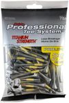 Pride Men's Pride Titanium Wooden Pack of 75 Black Yellow 70 mm, Black Yellow, 2 3 4 UK