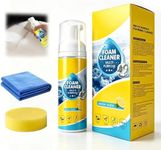4-in-1 Multi-Enzyme Foam Cleaner, New Foam No-Rinse Cleaner, All-Purpose Deep Cleaning Spray for Car Interior, Kitchen Grease, Bathroom Tiles, Sofa Upholstery (3)