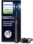 Philips Sonicare 5300 Electric Toothbrush, Sonic Toothbrush with 2 Intensity Levels, Pressure Alert, EasyStart, SmarTimer and BrushPacer, Black, Model HX7101/01