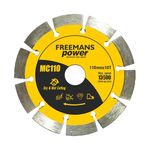 FREEMANS MC110 Power Diamond Cutting Blade - 4 Inch/110mm x 10T for Marble, Stone, Concrete Cutting (Pack of 1) Cutting Wheel