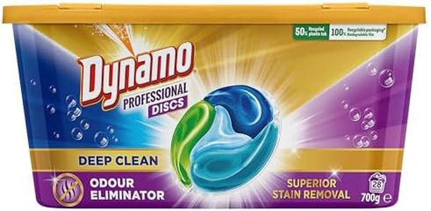 Dynamo Professional With Odour Eliminating Technology, Disc Laundry Detergent, 28 Capsules, 700 Grams