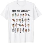 ASL American Sign Language, Alphabet Inclusive Sign ABCs T-Shirt