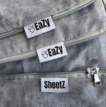 EaZy SheetZ™: Fitted Sheets That Won't Pop Off, Zipper Sheets, Stay On Sheet, Fitted Sheets, Fitted Zipper Sheet, Zip On Sheets - Gray (Cotton), RV Bunk 32X74 (3-4 inches Depth) BUNK32G