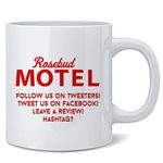 Poster Foundry Rosebud Motel Mug Schitts Creek Merchandise Home Decor Travel Gifts Rose Bud Hotel Dishwasher Safe