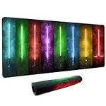 Lightsaber XXL Mouse Pad,Super Thick Waterproof Large Gaming Mousepad with Stitched Edge,Mouse Computer Desk Accessories,Non-Slip Base Mouse Keyboard Mat 31.5"X15.7"X0.16"