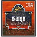 GHS Strings Banjo Set (Medium, Stainless Steel)