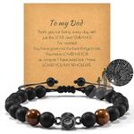 YELUWA Fathers Day Gift Ideas Gifts for Dad, Dad Gift from Daughter, Gift for Dad Birthday Gift, Best Dad Ever Christmas Gift for Dad Who Want Nothing, Father of the Bride Gift for Dad Daddy Bracelet