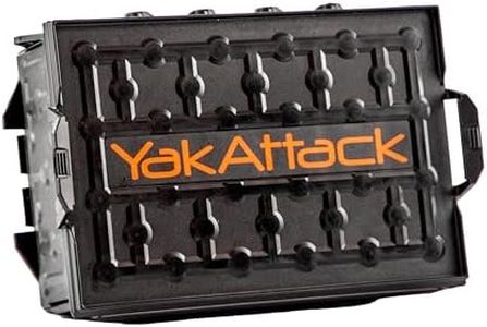 YakAttack TracPak Stackable Fishing Gear Storage Box, Black - Single Box (SSO-1003) | Kayak Fishing Accessories