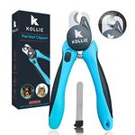 Kollie Dog Nail Clippers with Light LED, Cat Nail Clippers, Dog Nail Trimmer, Coupe Griffe Chien Avec Lumiere, Coupe Griffe Chat, Razor Sharp Stainless Steel Blades with Safety Guard