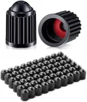 500 Pcs Tire Valve Stem Caps Black Plastic Valve Caps Valve Tire Covers Tyre Valve Dust Caps for Cars, SUVs, Bike, Bicycle, Trucks, Motorcycles, Dust Proof, with O Rubber Ring