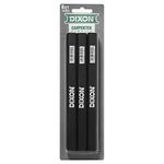 Dixon 14206 Medium, Black and Silver Carpenter Pencils, 6-Pack