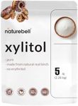 NatureBell Xylitol Sweetener, 5lbs | Natural Birch Crystal Source – 1:1 Sugar Substitute – Sweet Flavor with No Erythritol – Low Calorie & Glycemic Impact – Sugar Free, No Aftertaste, Non-GMO