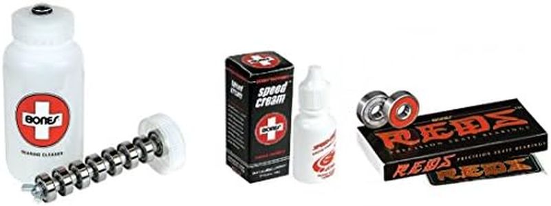 Bones Reds Precision Skate Bearings - Speed Cream & Cleaning Unit Combo