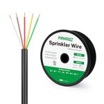 Firmerst 16/5 Solid Sprinkler Wire for up to 4 Valves System 150 Feet