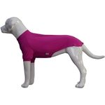 LoveLongLong Spring Summer Cooling Dog T-Shirt with UV Protection and Moisture-Wicking Fabric Blank Color Purplish red 2XL