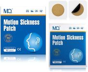 MQ 42Pcs Motion Sickness Patches Non Drowsy, Sea Sickness Patches for Cruise Travel Essentials, Waterproof Patch Behind Ear for Car Airplane Altitude Sickness, Long Last 72H