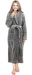 NY Threads Womens Fleece Bath Robe 