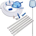 Deuba Cleaning Swimming Pool Maintenance Kit Accessories Set Surface Net Brush Telescopic Pole Hose Tester Thermometer