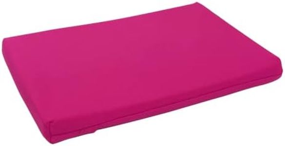 Pilates Head Cushion - 1" Foam Head Block Yoga Pillow - 2.5cm Thin Pillow Great For Balance Pad and Yoga Knee Pads - Pilates Block or Yoga Cushion - PINK Easy Clean Machine Washable Cover