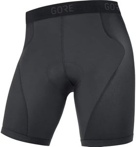 GORE Wear C3 Homme Cuissard première couche de cyclisme avec insert peau de chamois, M, Noir