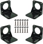 4pcs 57 Stepper Motor Nema 23 Fixed Seat, Nema 23 Stepper Motor Steel Mounting Bracket for NEMA23 Stepper Motor with Screws and Nuts K-029-57