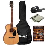 Cort Af500C Standard Series Open Pore Cutaway Acoustic Guitar With Bajaao Gig-Bag, Strap, Polishing Cloth & E-Book - Mahogany