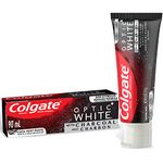 Colgate Optic White with Charcoal Toothpaste, Cool Mint Paste, 90 mL