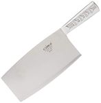 Winco Stainless Steel Chinese Cleaver with Handle (Silver)