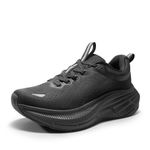NORTIV 8 Women's Running Walking Shoes Cushioned Casual Tennis Shoes Non-Slip Workout Gym Sports Athletic Fashion Sneakers ActiveBreeze,Size 8.5,All Black,SNWS248W