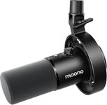 MAONO Dynamic Microphone-XLR USB Podcast Recording Mic: for Vocal Recording, Content Creation, Home Studio, Voiceover, with 192kHz/24bit, Noise Reduction, Mic Gain, Monitoring, Mute (PD300X) Black