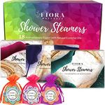 Christmas Shower Steamers for Women Gift Set - 18pc Shower Bombs Aromatherapy with Organic Essential Oils for Relaxation, Selfcare Stocking Stuffers