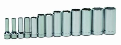 JH Williams WSBD-13HRC 13-Piece 3/8-Inch Drive Deep 6 Point Socket Set