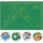 WORKLION 12" x 18" Art Self Healing PVC Cutting Mat, Double Sided, Gridded Rotary Cutting Board for Craft, Fabric, Quilting, Sewing, Scrapbooking Project