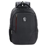 Chris & Kate Casual Daypack College Office Laptop water resistant Backpack with Organizer Black