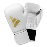 adidas Unisex Speed 50 Training Boxing Gloves White 10oz