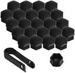 24PCS Lug Nut Covers Caps for Tesla Cybertruck Model Y Model 3, 21MM Waterproof Hub Screw Caps with Removal Tool, Matte Black