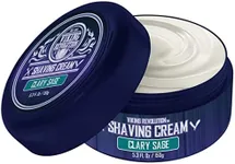 Luxury Shaving Cream Clary Sage Scent - Soft, Smooth & Silky Shaving Soap - Rich Lather for the Smoothest Shave - 5.3oz