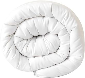 Good Nite Edredón de Plumas, Edredón para Todo El AñO 240 g/m², Edredón NóRdico Cama 135 * 200 cm, para Las 4 Estaciones, Relleno de Microfibra, para Las Cuatro Estaciones (Blanco, 4 Estaciones)