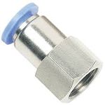 PCF 06-02 Pneumatic Female Straight CONNECTOR 6mm Tube OD X 1/4" FEMALE Thread INCH (6-1/4") INCHE Quick pu Push to Connect Fittings 3PCS