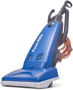 Powr-Flite Borelli Dual Pro Commercial Vacuum Cleaner, PV160-W14-U Model - Bagged Upright Vacuum Cleaner with HEPA Filtration - Heavy Duty Dual-Motor High Suction Power, 12-Foot Reach, 60 Ft Cord