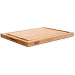 John Boos Boos Block CB Series Large Reversible Wood Cutting Board with Juice Groove, 1.5-Inch Thickness, 24" x 18" x 1 1/2", Maple