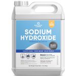 Drain Clean: Sodium Hydroxide by Solace Labs, Concentrated, Food Grade | Caustic Soda, Lye | All Purpose Soap Making, Cleaner, Drain Cleaner | Fine Granules (2lb (907g))