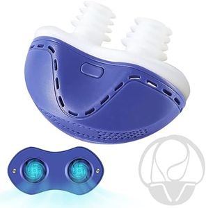 Anti Snoring Devices - Snoring Solution - Mini Anti Snoring Sleep Aid - Upgraded Variable Speed Mini Anti Snoring - Double Eddy Current Nasal Dilators - Blue