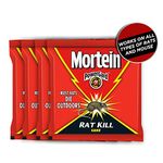 Mortein PowerGard Rat Kill Cake, 100 g (Pack of 4)| Kills rats outdoors in one feed | Effective against all types of rats, Red