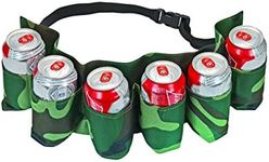 Fairly Odd Novelties 6 Pack Beer and Soda Can Holster Belt Camouflage