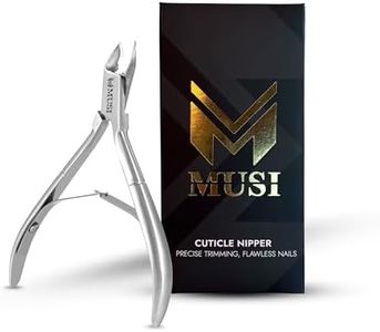 MUSI Cuticle Nipper - Nail Cutter- Durable, Stable & Super Sharp Stainless Steel, Precision Jaw Dead Skin Remover for Fingernails & Toenails, Manicure & Pedicure